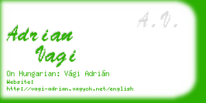 adrian vagi business card